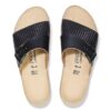 Almina Natural Leather-Synthetics Black