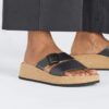 Almina Natural Leather-Synthetics Black