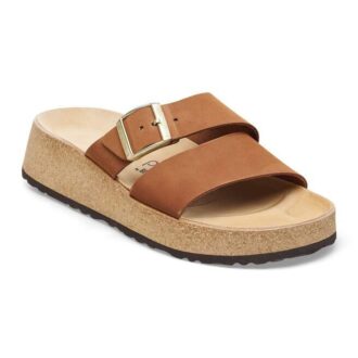 Almina Nubuck Leather Pecan