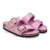 Arizona Big Buckle Natural Leather Patent High Shine Fondant Pink