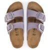 Arizona Big Buckle Nubuck Leather Purple Fog