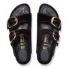 Arizona Big Buckle Piping Rivet Logo Textile Black Velvet