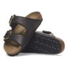 Arizona Big Buckle Textile Raffia Black