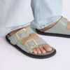 Arizona Droplet Buckle Natural Leather Patent