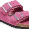 Arizona Shearling Suede Leather-Shearling Fuchsia Tulip