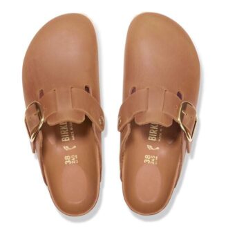 Boston Big Buckle Natural Leather Oiled