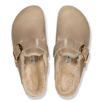 Boston Big Buckle Shearling Natural Leather Oiled