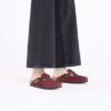 Boston Braided Suede Leather Zinfandel