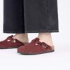 Boston Braided Suede Leather Zinfandel
