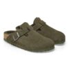 Boston Shearling Suede Leather