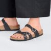 Franca Braided Oiled Leather Black