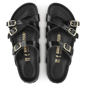 Franca Natural Leather Patent High Shine Black