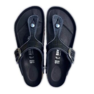 Gizeh Big Buckle Natural Leather Patent Black