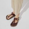 Gizeh Big Buckle Natural Leather Patent High Shine Chocolate