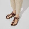 Gizeh Big Buckle Natural Leather Patent High Shine Chocolate