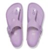 Gizeh Big Buckle Natural Leather Patent High-Shine Crocus