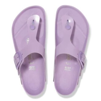 Gizeh Big Buckle Natural Leather Patent High-Shine Crocus