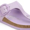 Gizeh Big Buckle Natural Leather Patent High-Shine Crocus