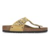 Gizeh Rivets Suede Leather Ochre