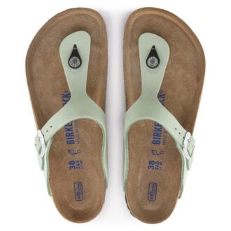 Gizeh Soft Footbed Nubuck Leather Matcha