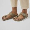 Gizeh Vegan Big Buckle Textile Faded Khaki