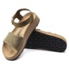 Glenda Suede Leather-Textile Faded Khaki