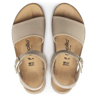 Glenda Suede Leather-Textile Sandcastle
