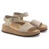 Glenda Suede Leather-Textile Sandcastle