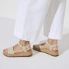 Glenda Suede Leather-Textile Sandcastle