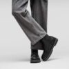 Highwood Lace Mid Men Leather Black