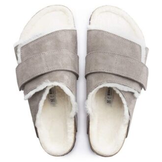 Kyoto Shearling Suede Leather-Shearling Stone Coin