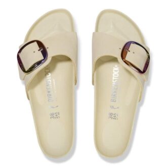 Madrid Big Buckle Natural Leather Nubuck
