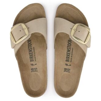 Madrid Big Buckle Natural Leather Nubuck