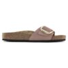 Madrid Big Buckle Natural Leather Nubuck