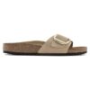 Madrid Big Buckle Natural Leather Nubuck