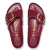 Madrid Big Buckle Natural Leather Patent