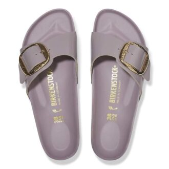 Madrid Big Buckle Natural Leather Patent