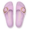 Madrid Big Buckle Natural Leather Patent