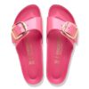 Madrid Big Buckle Natural Leather Patent