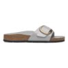 Madrid Big Buckle Natural Leather Patent