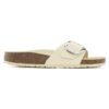 Madrid Big Buckle Natural Leather Patent