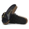 Madrid Big Buckle Natural Leather Patent