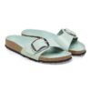 Madrid Big Buckle Natural Leather Patent