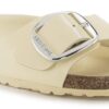 Madrid Big Buckle Natural Leather Patent