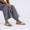 Madrid Big Buckle Natural Leather Patent