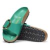Madrid Big Buckle Natural Leather Patent