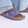 Madrid Big Buckle Natural Leather Patent