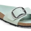 Madrid Big Buckle Natural Leather Patent
