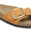 Madrid Big Buckle Nubuck Leather Burnt Orange