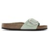 Madrid Big Buckle Nubuk Leather